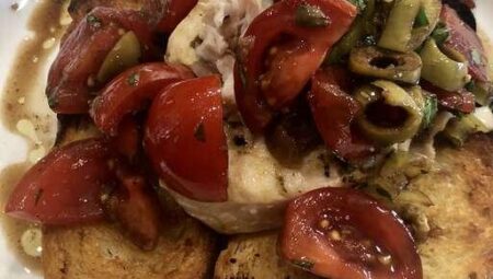 Chef John’s Grilled Swordfish Bruschetta