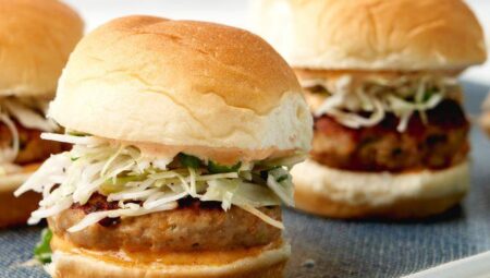 Pork Dumpling Hamburger Sliders