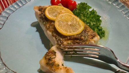 Mediterranean Baked Cod with Lemon