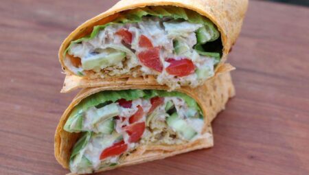 Tuna and Artichoke Wraps