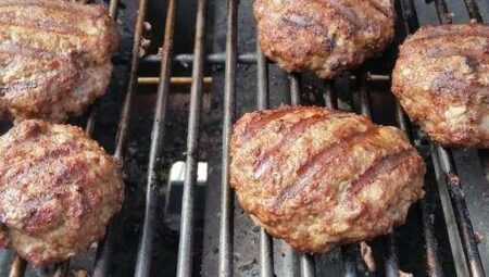 Grilled Bison Burgers