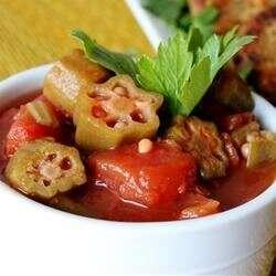 Stewed Okra with Tomatoes