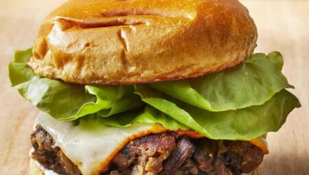 Mushroom Veggie Burger