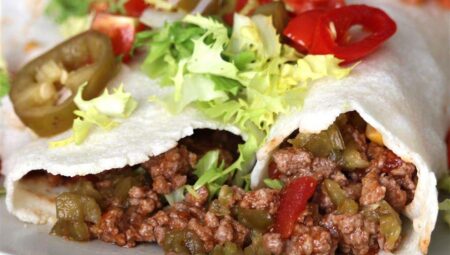 Spicy Beef Burritos