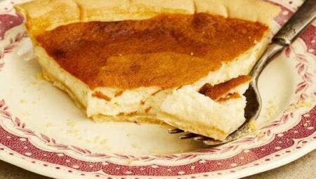 Amish Custard Cottage Cheese Pie